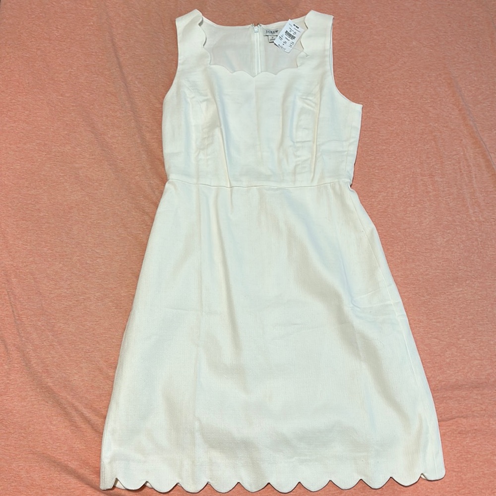 Brand new J crew white dress